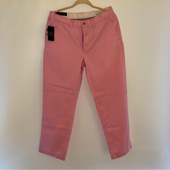 Polo Ralph Lauren Chino Pants Mens 32x30 Foster Pink Flat Front